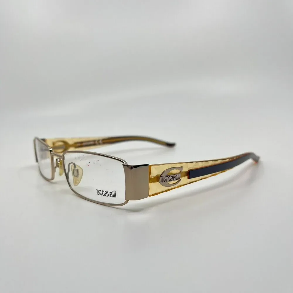 Just Cavalli Womens Eyeglasses Frame Yellow Clear JC231‎ 51-17-135 H6738